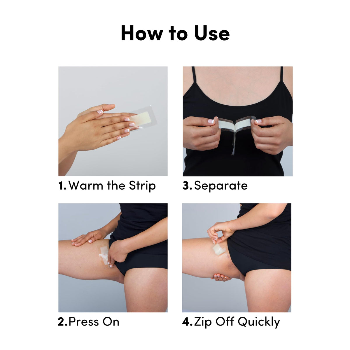 Parissa beginner friendly ready to use wax strips box back