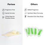 Parissa cruelty free certified natural bikini wax strips product line
