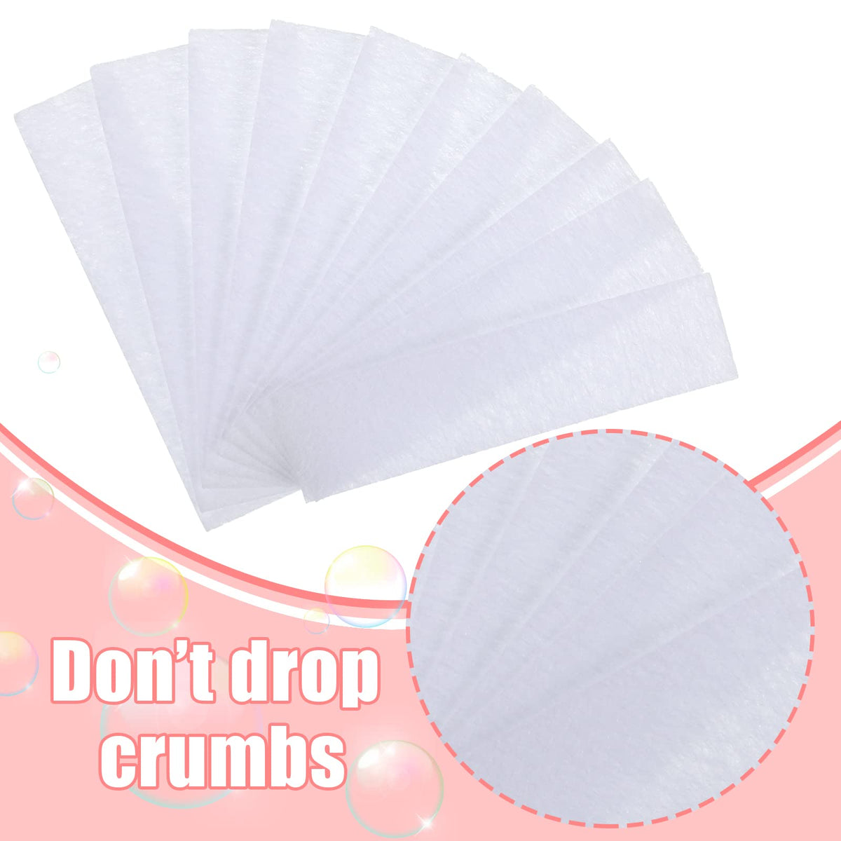Premium skin friendly wax paper strips by Maitys for sensitive upper lip and chin grooming.