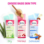 Veet imported full body waxing kit instructions side panel