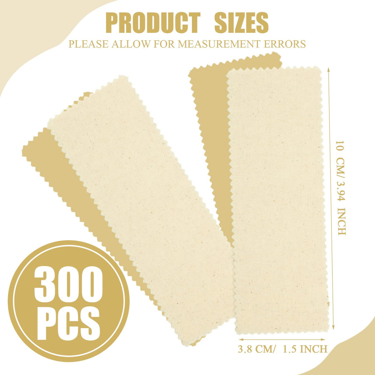 Close up view of the 100 percent natural cotton muslin texture of the Loopeer waxing strips.