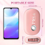 Frontal angle of the lightweight beauty appliance showing the single button power control interface.