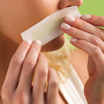 Side view of Nads facial wax strips 48 count retail box
