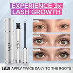 Authentic NYK1 LashForce prostaglandin free serum bottle graphic display