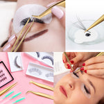 Ergonomic non slip handle detail of the premium stainless steel Etercycle eyelash applicator tweezers