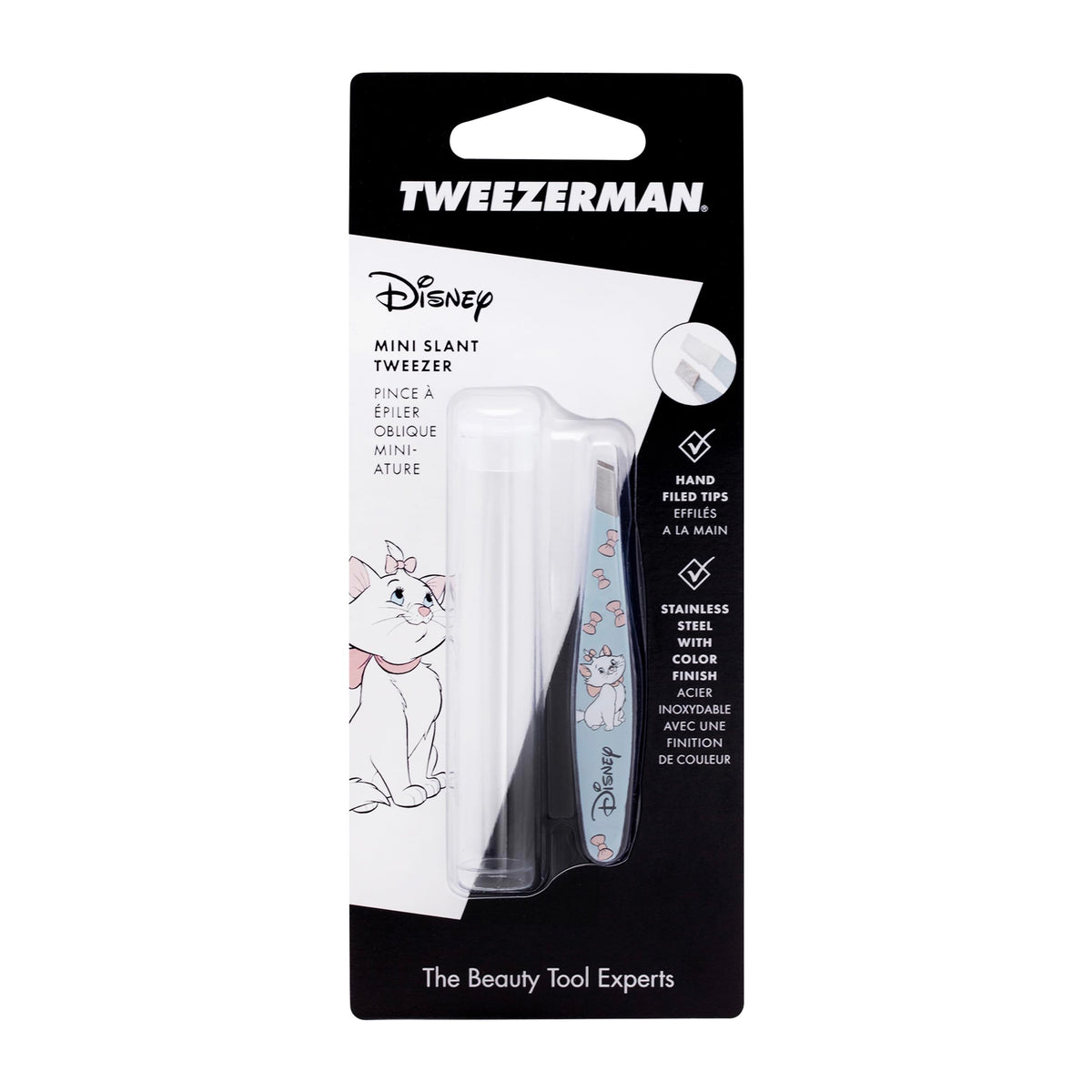 Travel approved TSA compliant designer eyebrow plucker for women