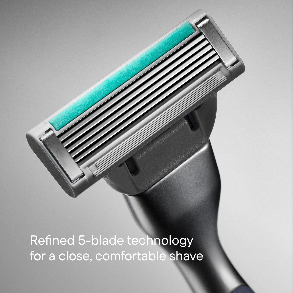 Three razor blade refill cartridges included in the value pack set