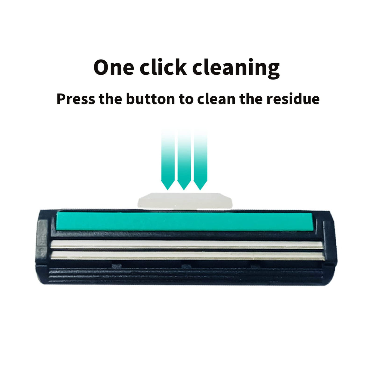 Premium mens manual grooming kit with forty eight replaceable twin blades