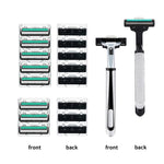 Full contents of the Miechua bulk forty eight count shaving kit packaging