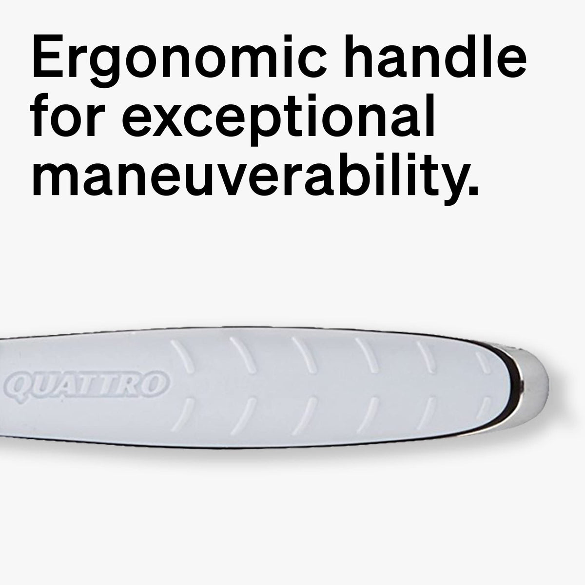 Pivoting head movement demonstration of the high performance manual safety cartridge razor.