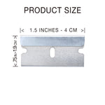Home Planet Gear carbon steel straight edge blades being used as an oven scraper refill tool.