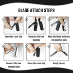 Feisier shavette razor kit for professional men grooming