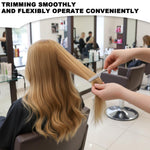 Side profile of stainless steel hair shaper razor