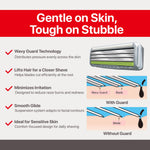 Side profile of Feather F3 shaving razor handle