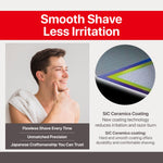 Feather F3 razor cartridge with wavy guard