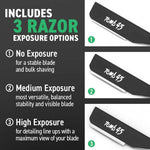 Professional barber tool Tomb 45 razor holder in hand