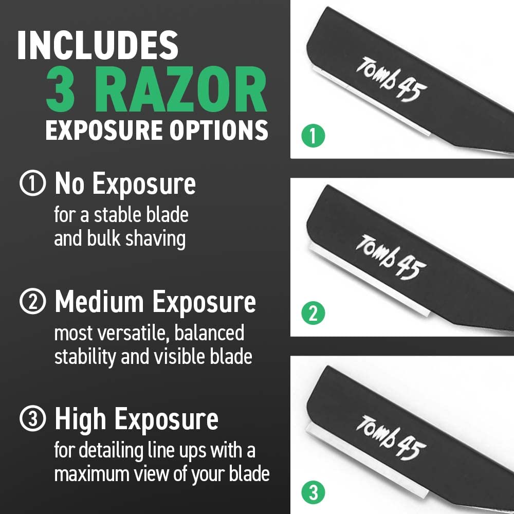 Professional barber tool Tomb 45 razor holder in hand