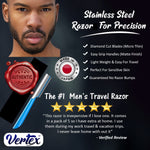 Vertex grooming tool compact design in hand