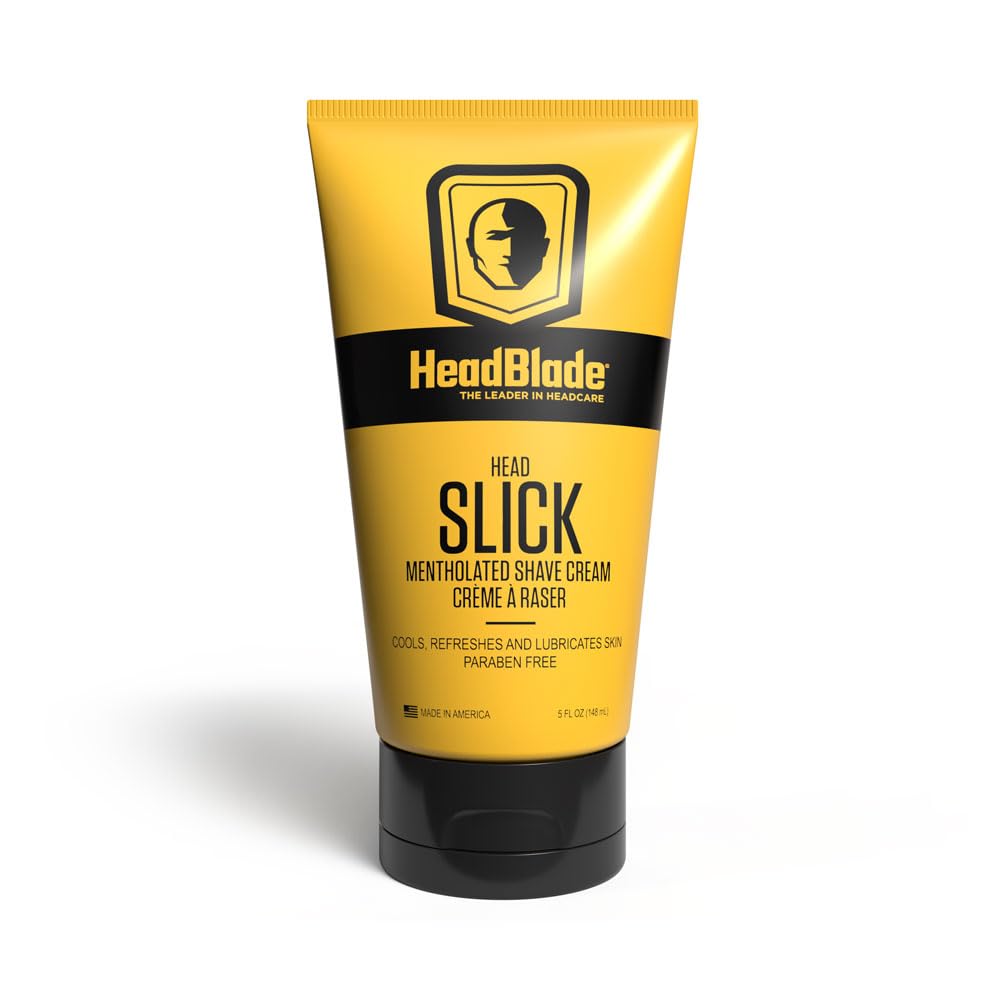 HeadSlick Shaving Cream 5 Ounce bottle included in the premium imported men starter kit