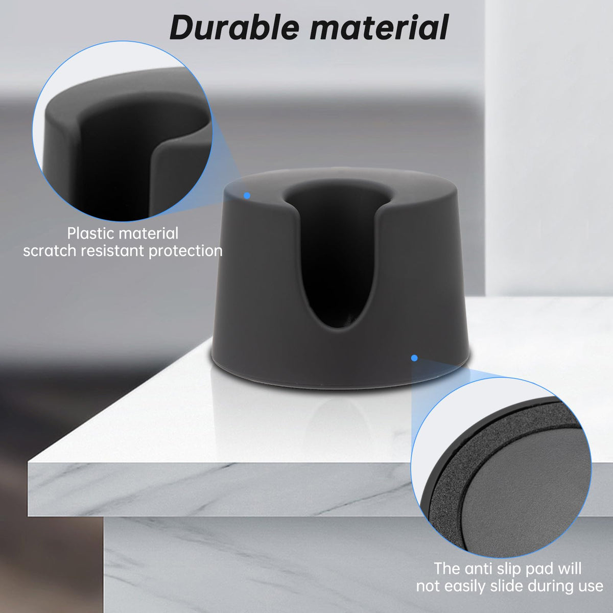 Two pieces of durable black metal shaving organizers placed side by side