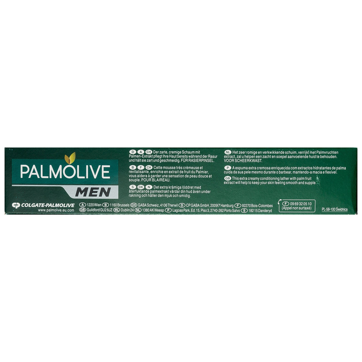 Palmolive For Men Classic shave cream 100ml branding and logo