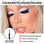 Evpct colored eye liner precision brush tip close up view