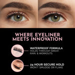 Luxillia magnetic eyeliner smudge-proof smudge test