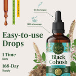 Side view of Herbamama Black Cohosh supplement bottle