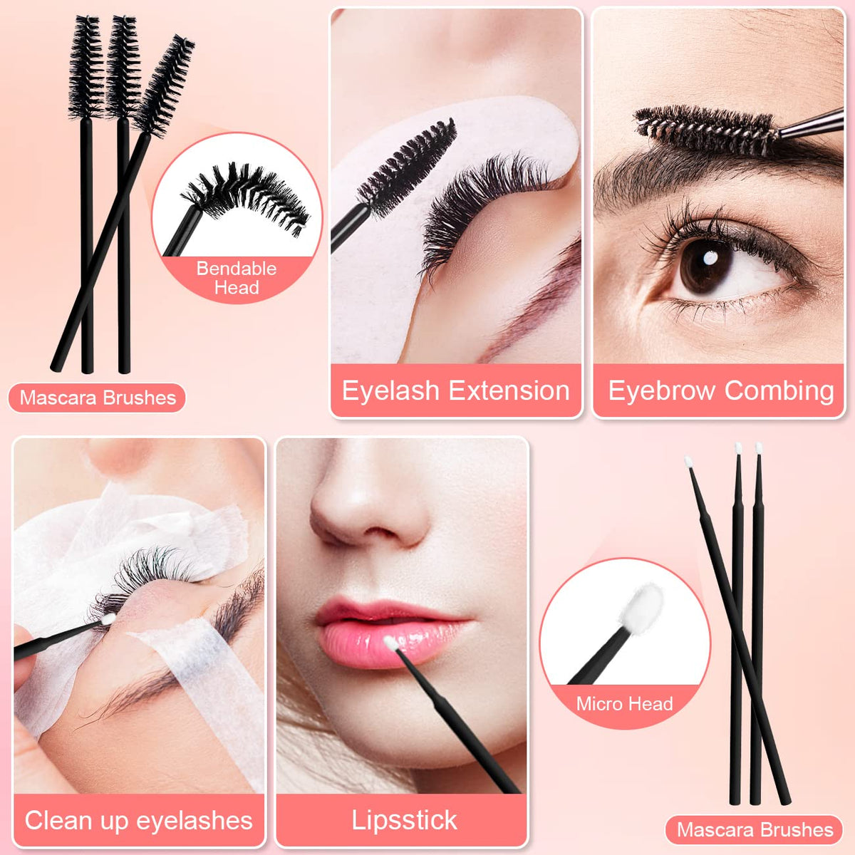 Full packaging view of the imported USA beauty supplies individual eyelash extension set for home and salon use.