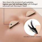 Ericotry double layer replacement eyelids close up highlighting the realistic multi layer simulation.