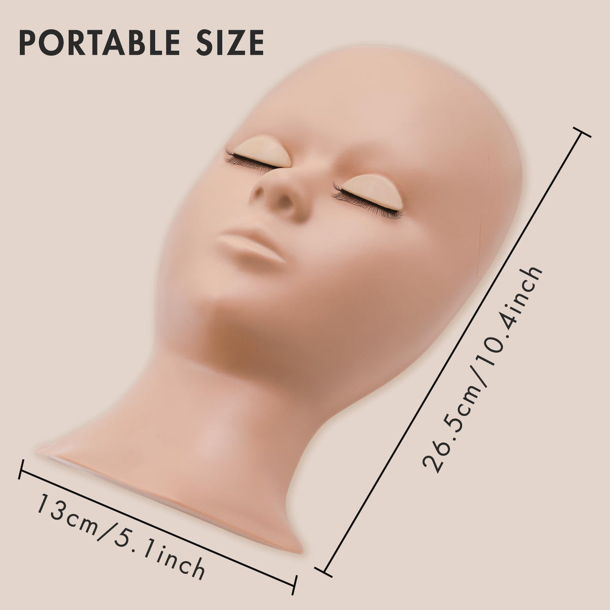 Three pairs of skin color replacement eyelids neatly packaged for professional cosmetology training.