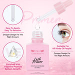 Professional lash tech supplies showing lash bonder and primer kit with application microbrushes