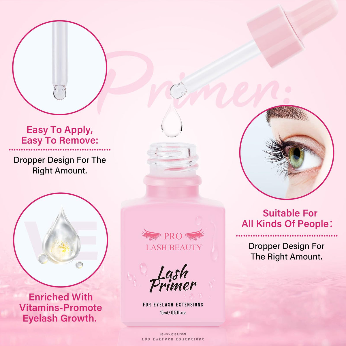 Professional lash tech supplies showing lash bonder and primer kit with application microbrushes