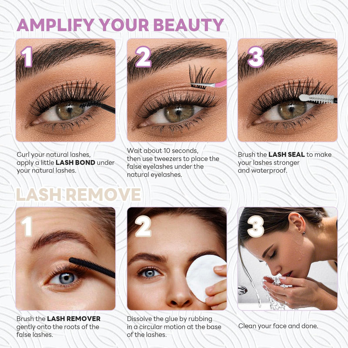 Byetoce complete eyelash extension kit packaging highlighting the authentic USA imported beauty product.