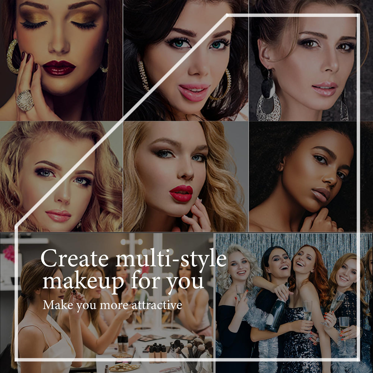 Menaka long lasting magnetic eyeliner and lash kit product set overview