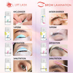 Close up of lash lift silicone rod applicators