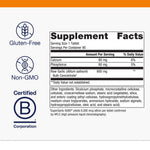 Enteric coated garlic tablets by Metagenics designed for odor control and heart health.