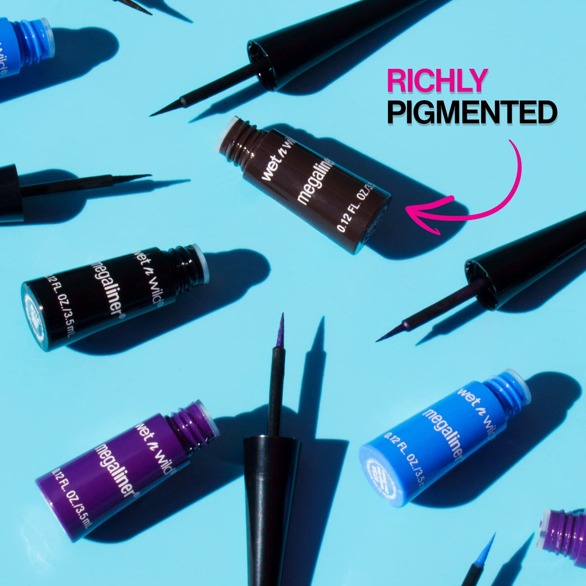Wet N Wild MegaLiner packaging branding close up