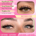 Professional anime lashes kit with multiple density options