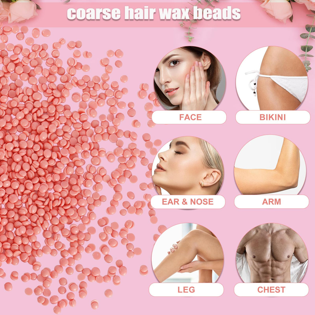 Purplesky Deror hard wax pellets melting inside a professional heating machine for smooth full body hair removal.