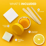 Nad's 100 Percent Natural Sugar Wax jar displaying the vegan and hypoallergenic product labels