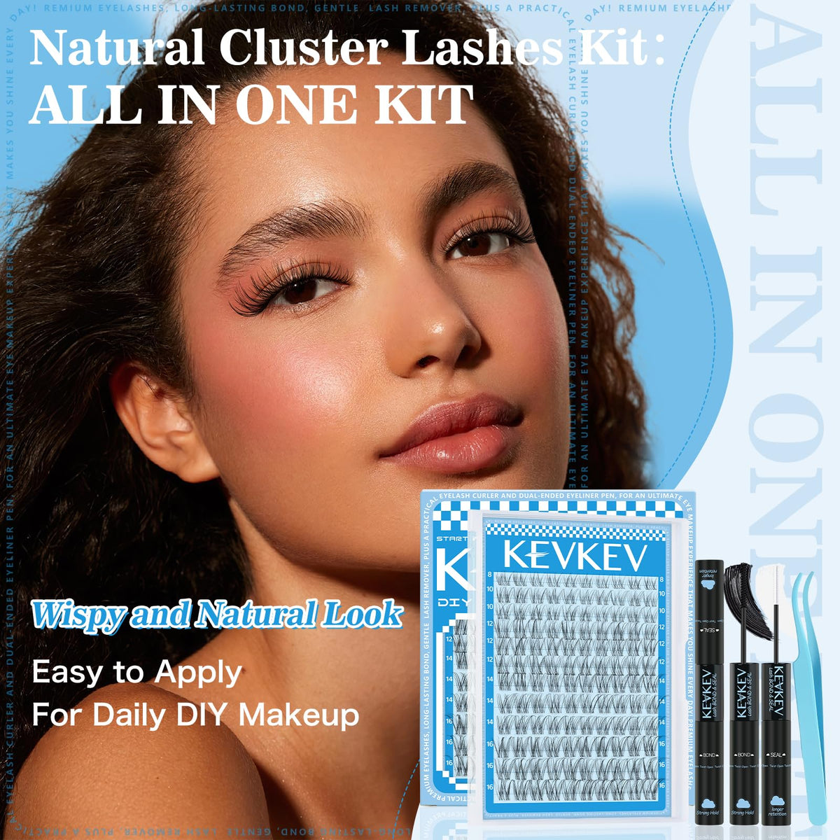 KevKev professional tweezers included in lash extension set