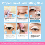 Clione Prime semi permanent lash lift kit showing the three sizes of gentle silicone lifting rods for different eye shapes.