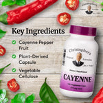 Authentic USA imported Christopher's Original Formulas vegetarian cayenne capsules