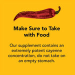 Nature Restore 90 vegetarian capsules standardized cayenne extract supplement.