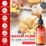 Authentic USA imported JOHN RAMBO cayenne pepper liquid drops demonstrating the built in precise measuring dropper system.