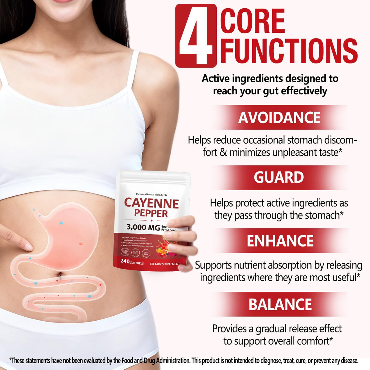 Flasture cardiovascular support supplement showing 3000 mg equivalent label close up.