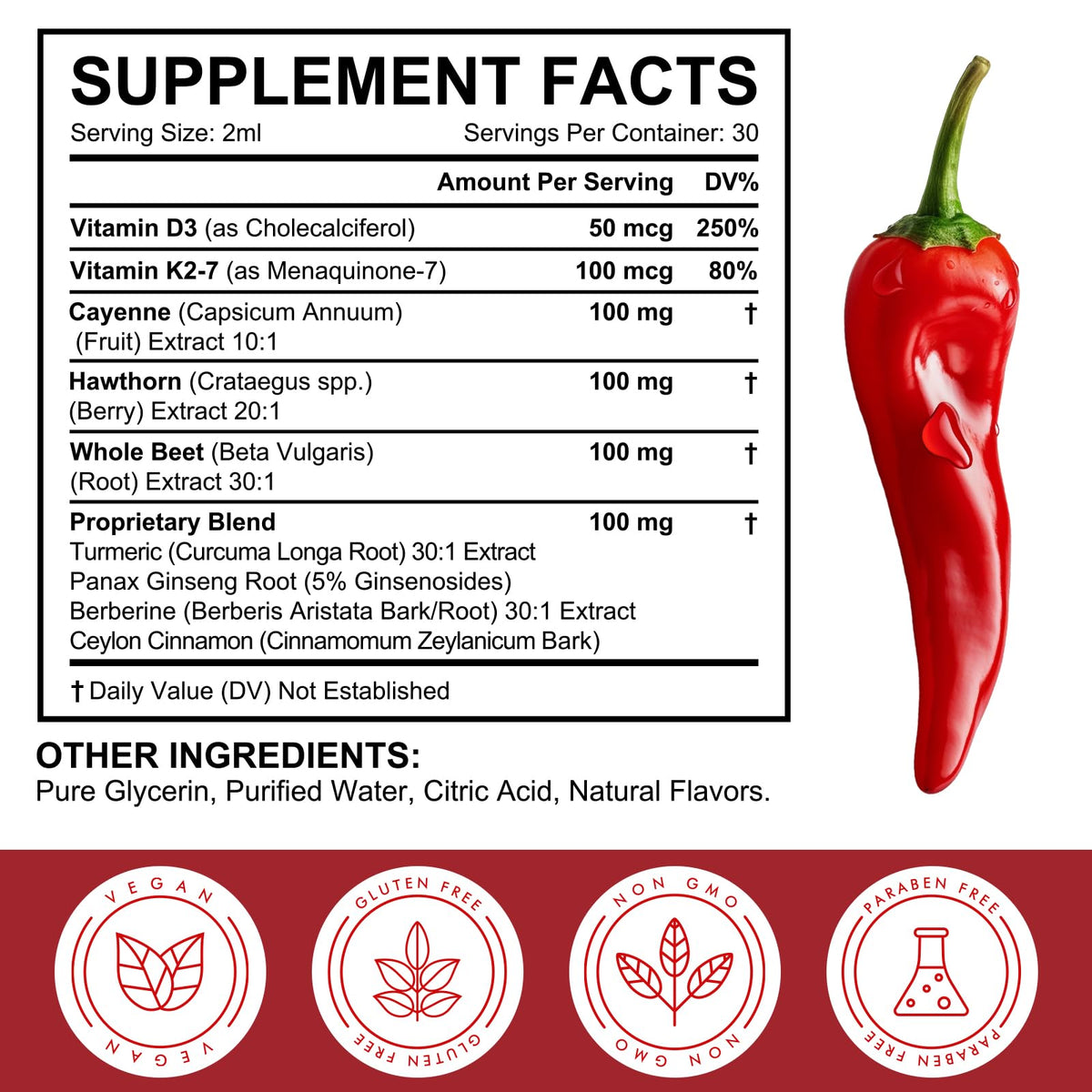 USA imported Maani Essence dietary drops bottle with vitamin D3 and K2