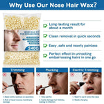 Lifestance nose hair removal set demonstrating the specialized wax applicator sticks.