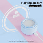 Rosepil flower shaped mini wax heater showing intelligent red and green light temperature indicators